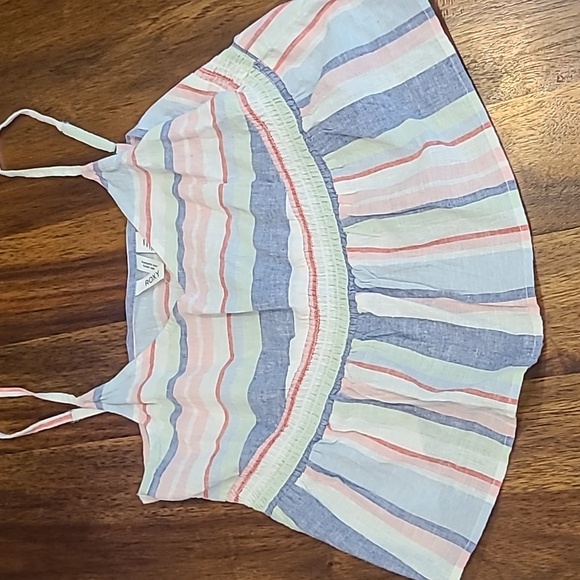 Roxy Tops - Roxy About Paradise Striped Tank Top New With Tags Large